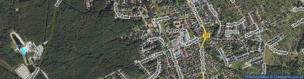 Zdjęcie satelitarne Chabrowa ul.